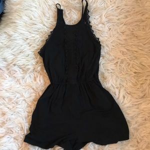 Black lace Hollister Romper, size XS